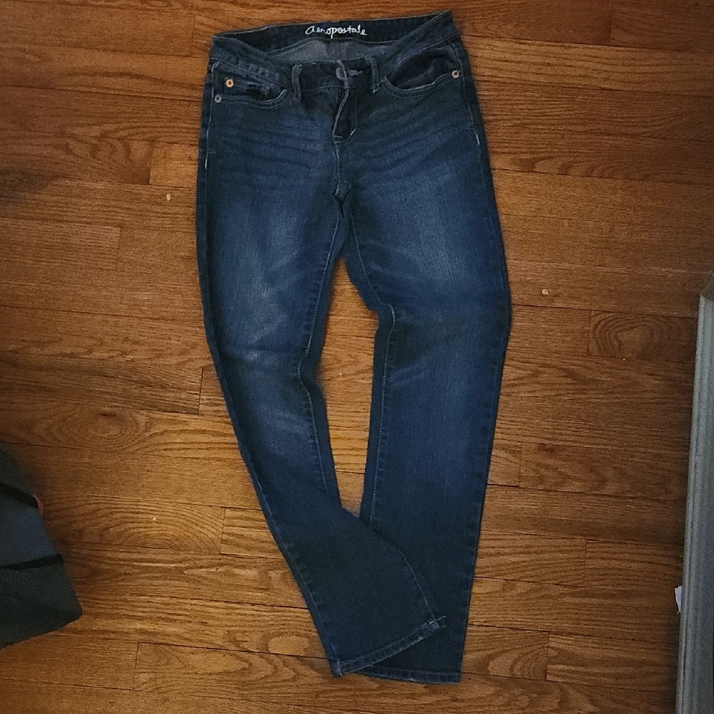 Aeropostale Women's Dark Blue Skinny Jeans